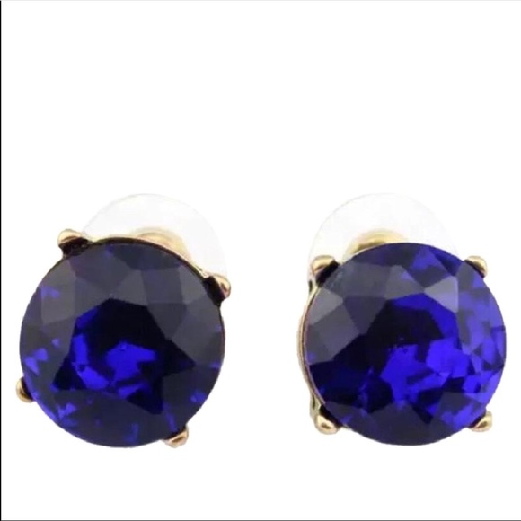 Kate Spade Gumdrop Stud Earrings Sapphire Blue - Picture 5 of 6